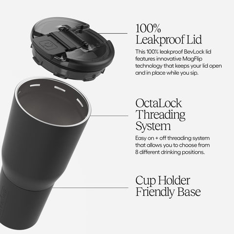 BrüMate Nav 25oz compatible con portavasos para coche u oficina