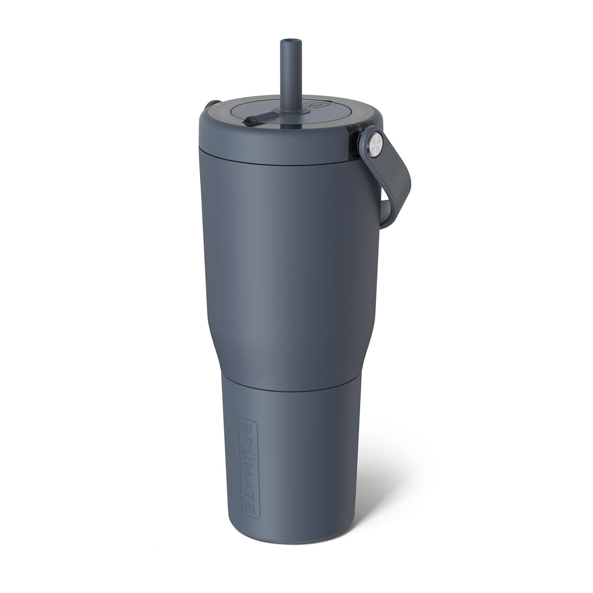 BrüMate Resa 35oz con manija en Nightfall Azul para transporte seguro sin derrames.