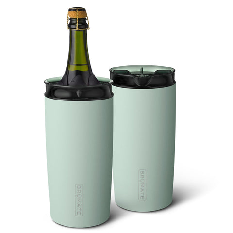 BrüMate Togosa dos en uno enfriador para vino y servicio elegante.