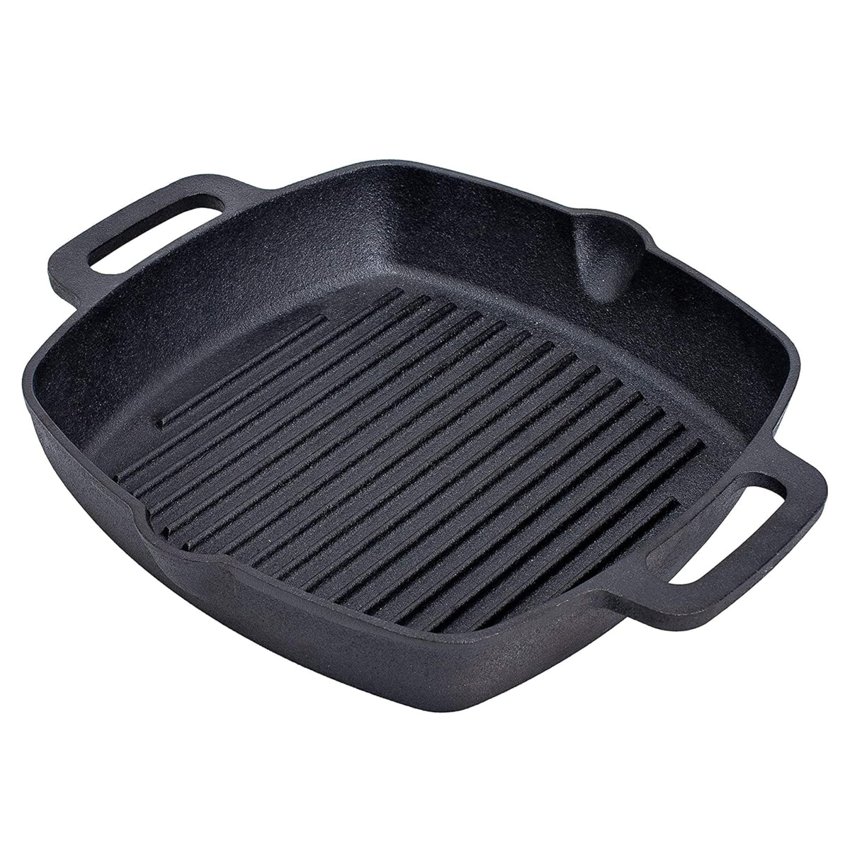Bruntmor sarten parrilla cuadrada 10 pulgadas: cocción uniforme para carnes y verduras