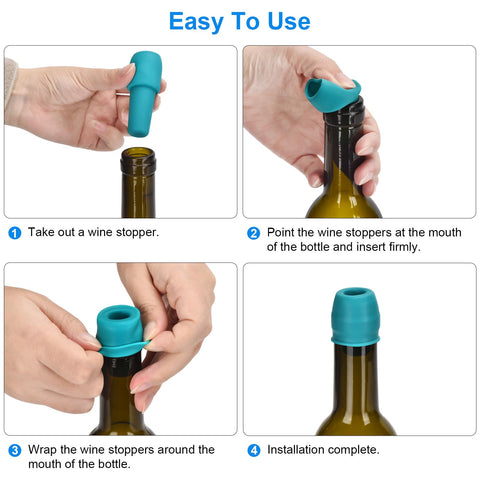 Brusoon tapon-vino-reutilizable-preserva-vino: mantiene el vino fresco entre brindis.