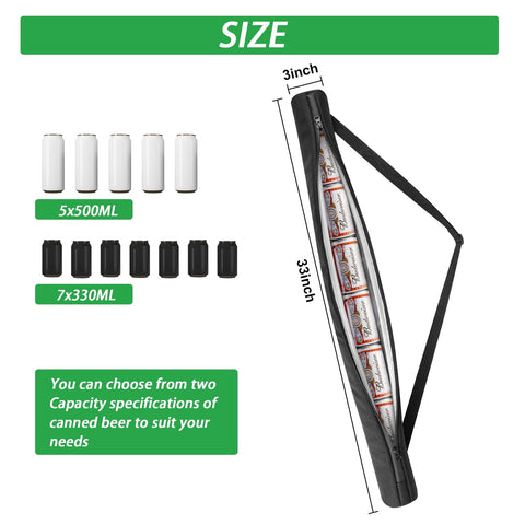 Bruwaa Beer Sleeve con correa ajustable para transporte