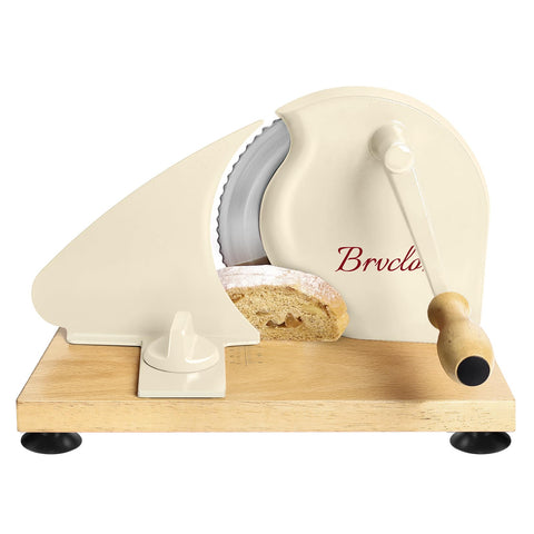 Brvclon cortador de pan manual con escala para rebanadas consistentes