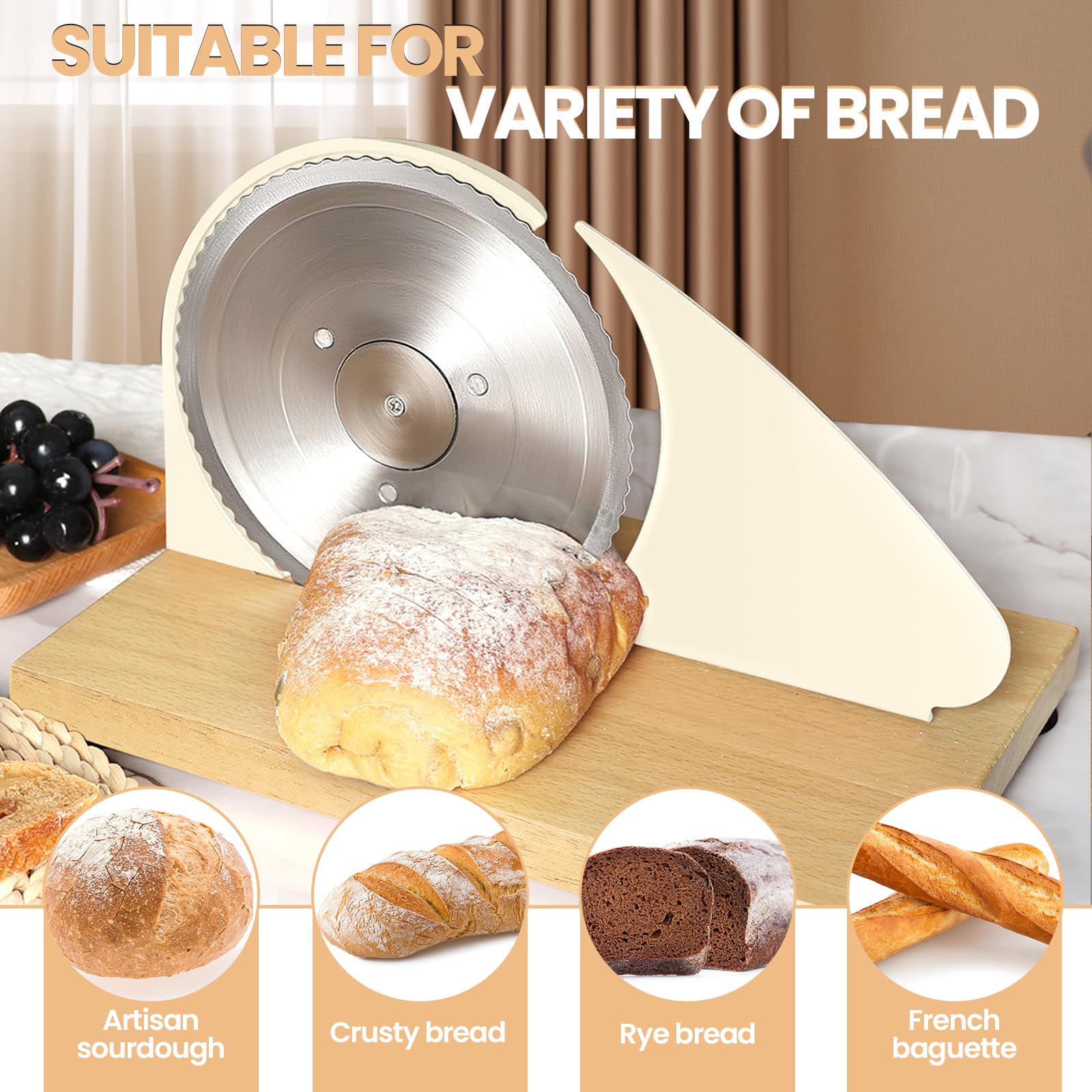 Apto para pan rústico, bagels y baguettes con resultados uniformes