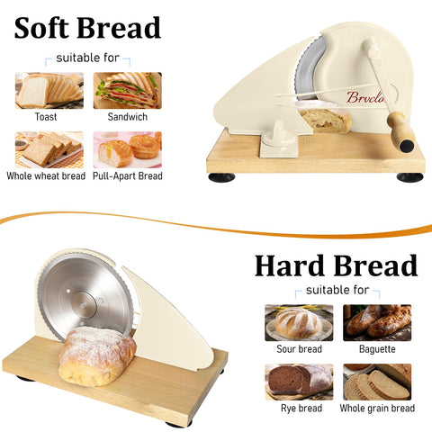 Brvclon Cortadora de pan: regalo elegante para amantes de la panadería