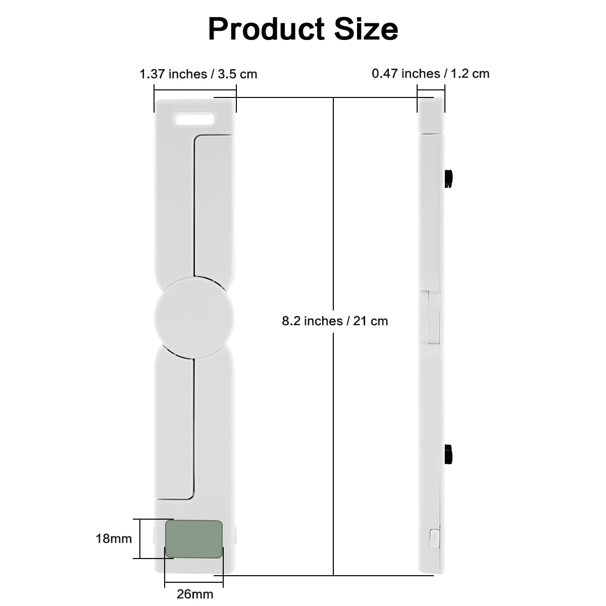 Brynnl balanza de cocina plegable, ideal para medir especias y porciones