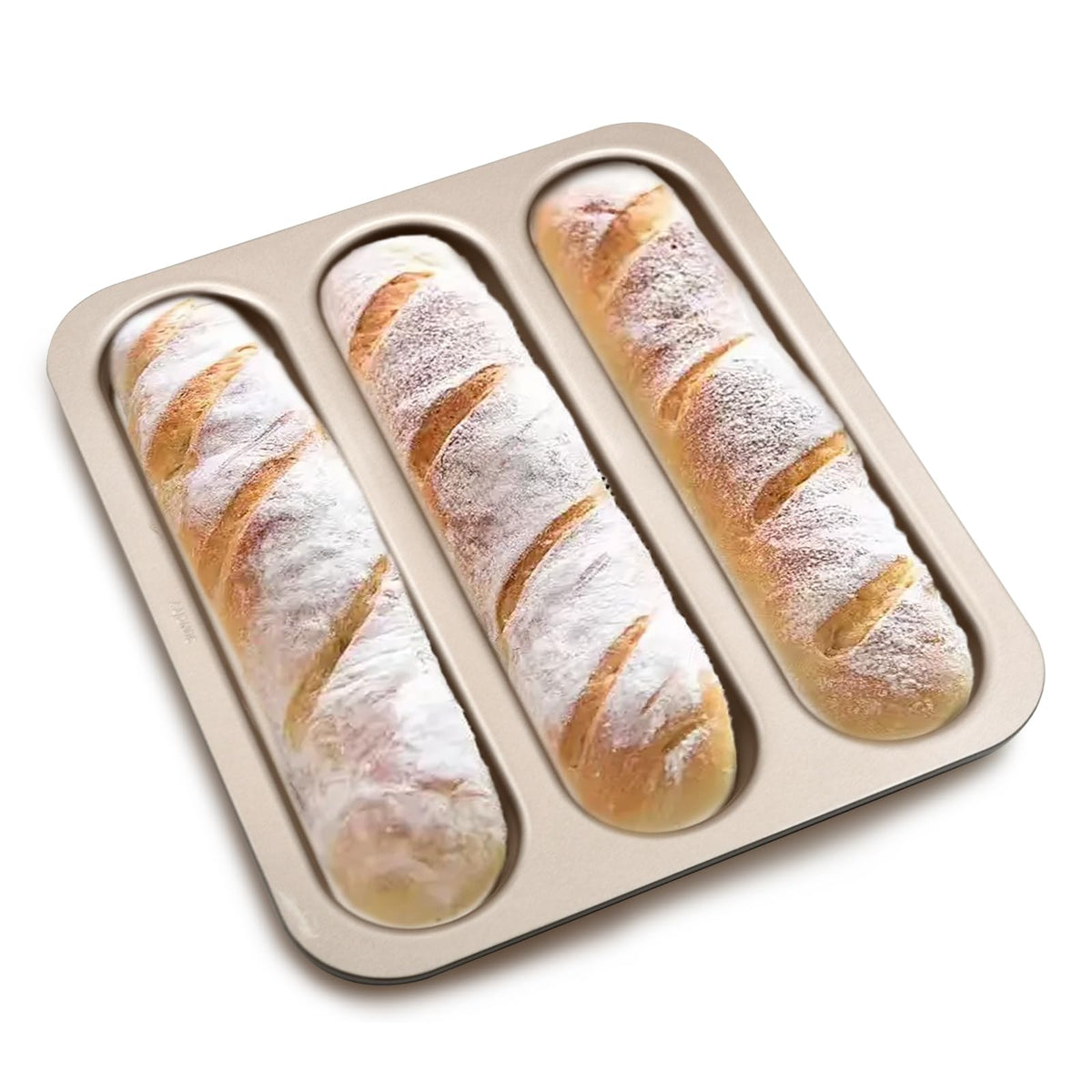 Molde BSDLZCH baguette de acero con tres cavidades para desmolde uniforme.