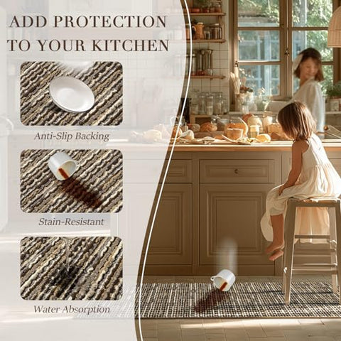 BSICPRO material resistente a manchas y fácil lavado para cocina.