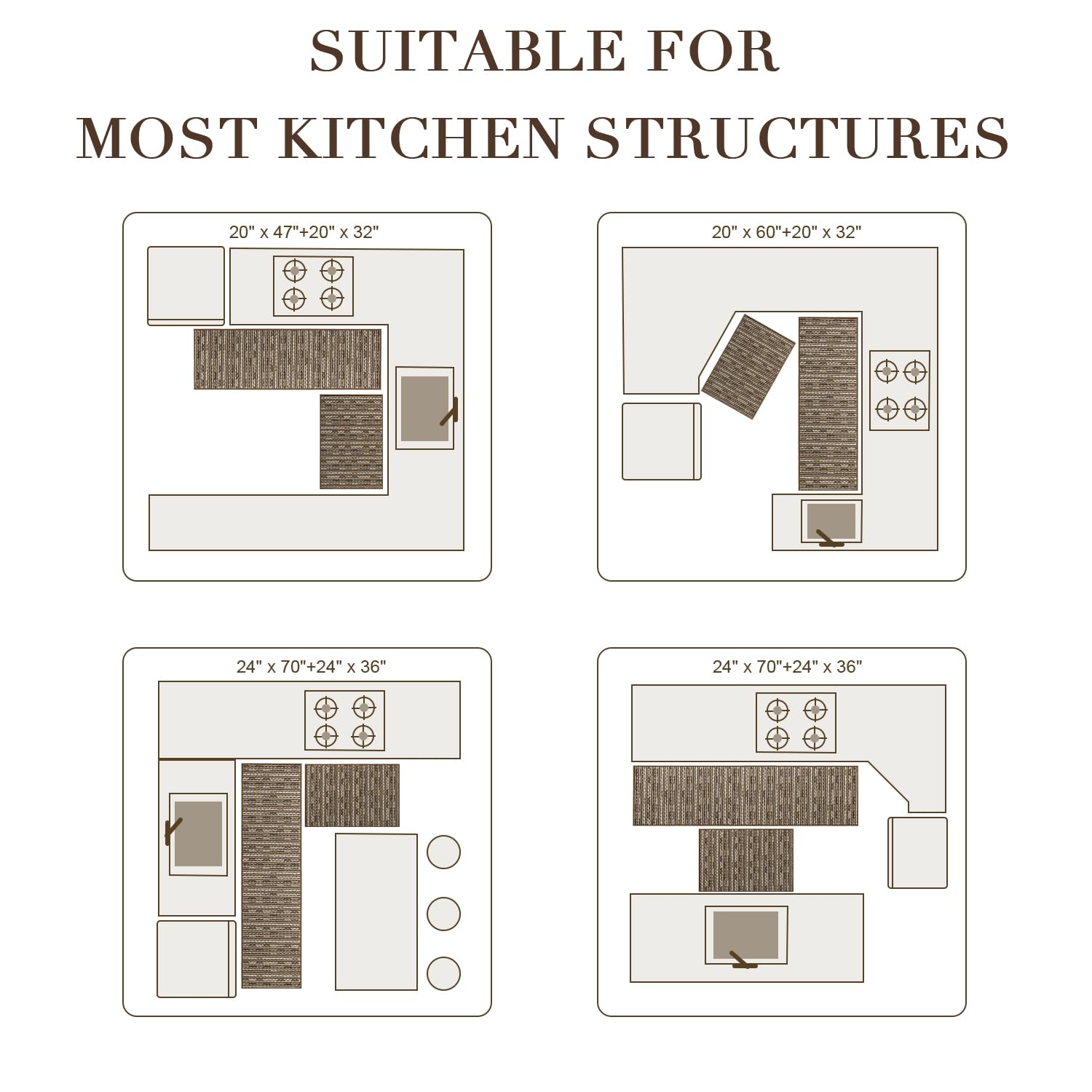 BSICPRO diseño vintage en tejido de cocina para calidez decorativa.