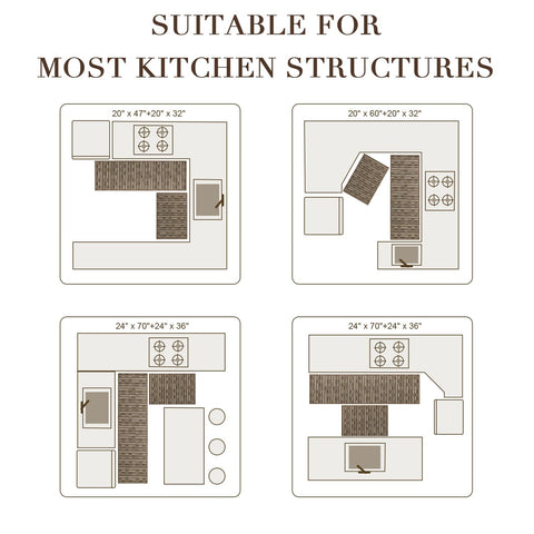 BSICPRO diseño vintage en tejido de cocina para calidez decorativa.