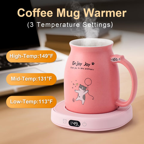 Bsigo calentador-taza-electrico, mantiene la bebida a temperatura constante.