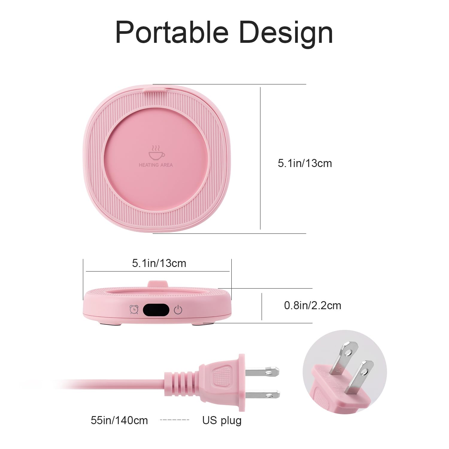 Bsigo set-regalo-taza-y-calentador, regalo perfecto para amantes de café y té.