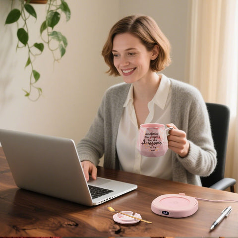 Bsigo taza cerámica 14oz mantiene café caliente con rapidez.