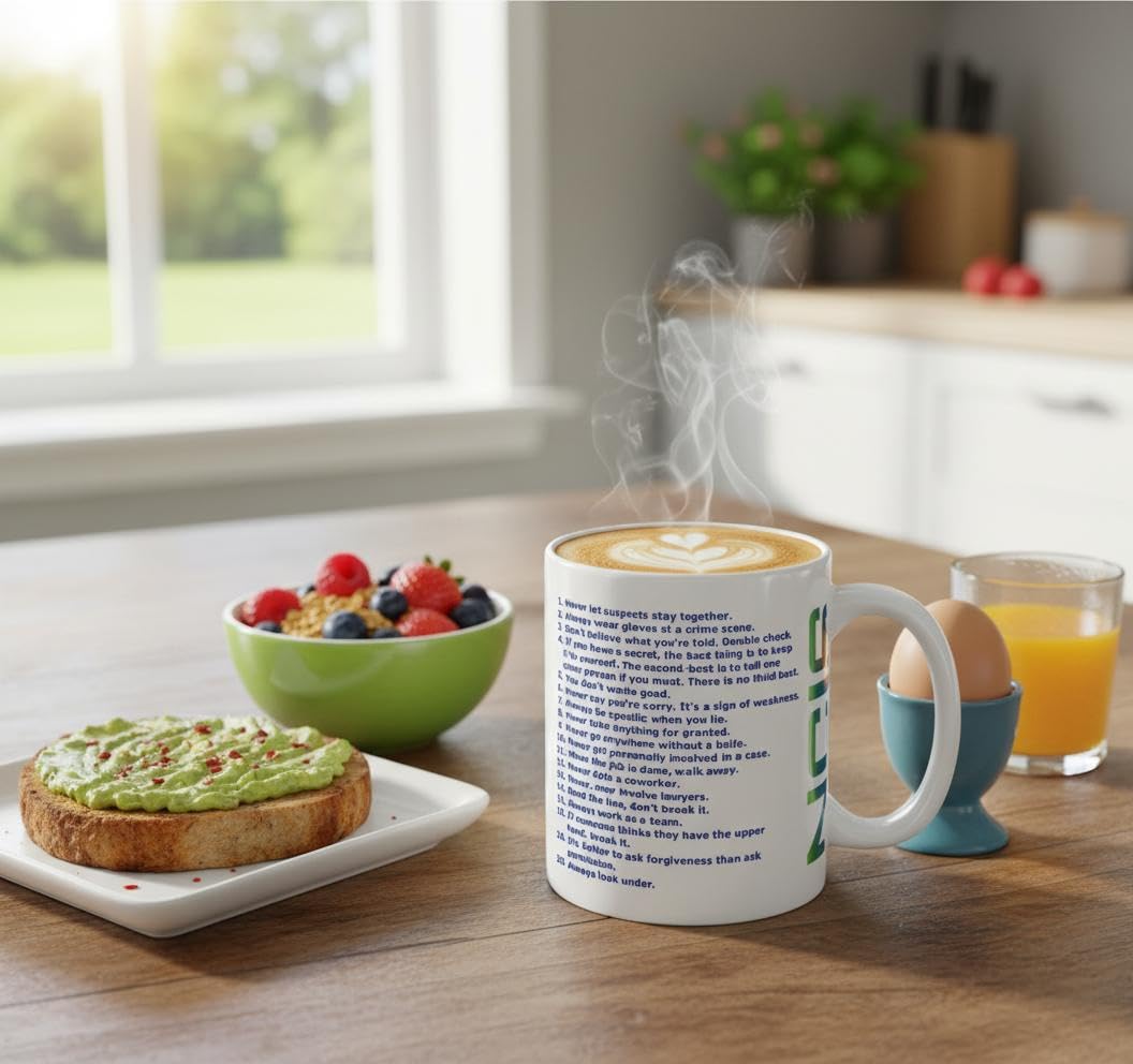Taza BSM, acabado brillante en frente, apta lavavajillas para uso diario.