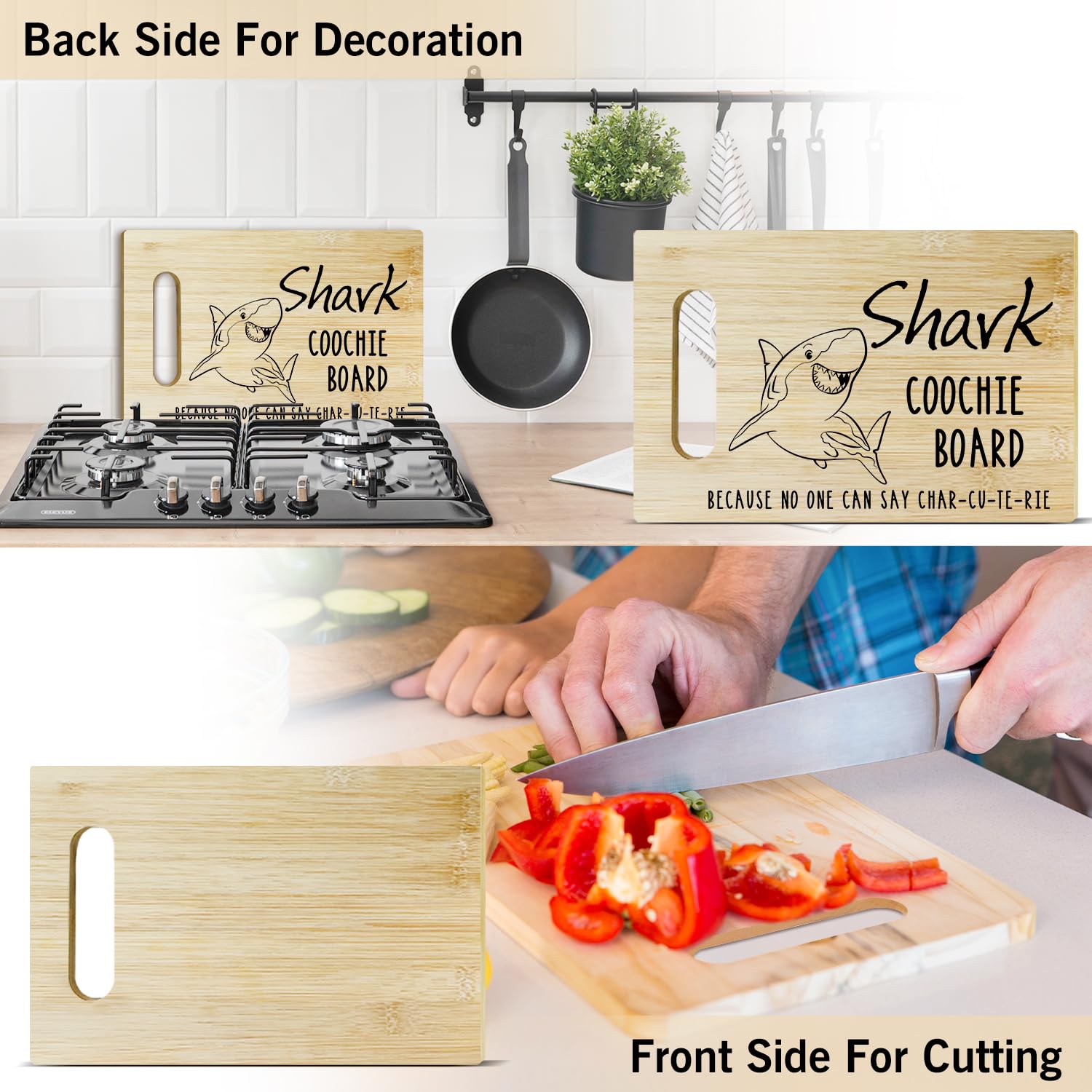 BSNZZIO Shark Coochie diseño estetico ideal para cocinas y restaurantes