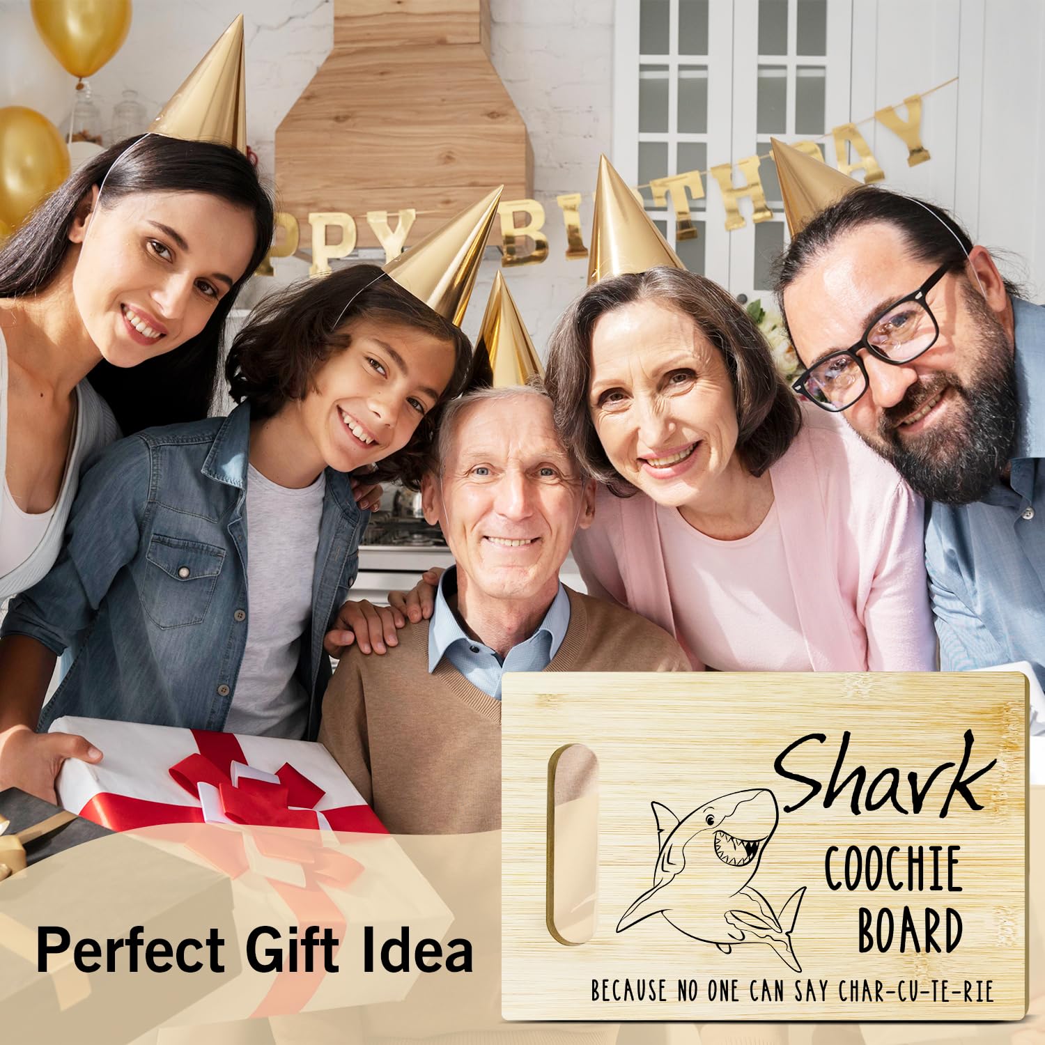 BSNZZIO Shark Coochie superficie resistente para cortar carnes