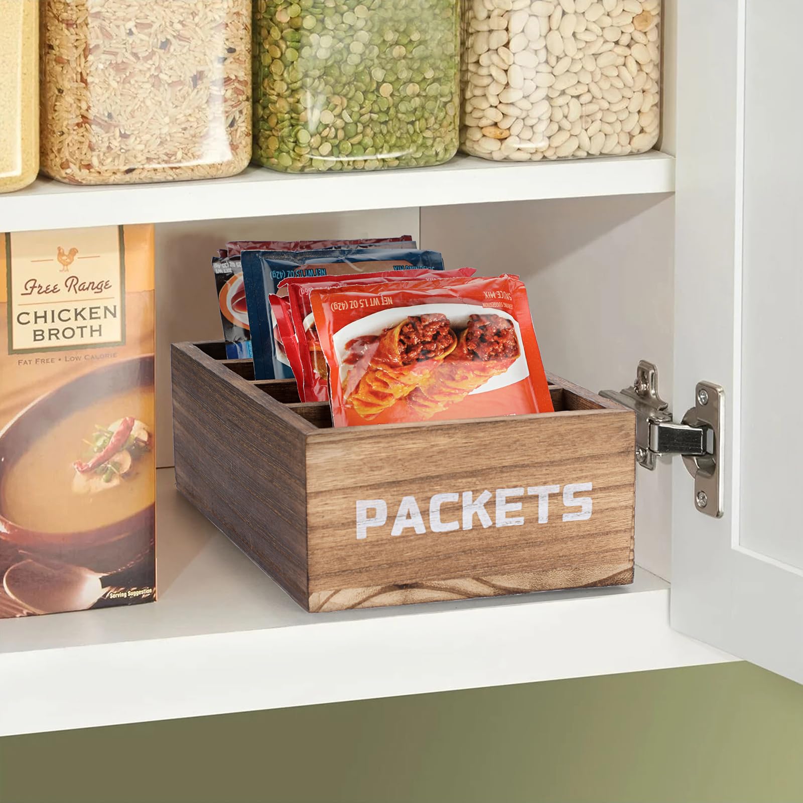 BSTKEY caja de almacenamiento para snacks: mantiene dulces y sobres organizados.
