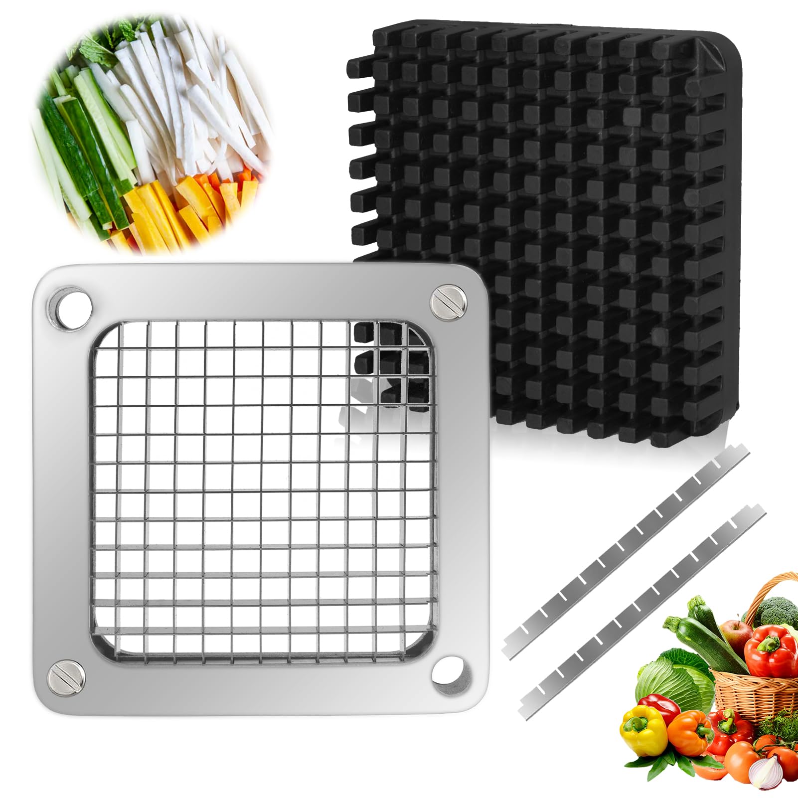 BSTSLL repuesto cuchilla 1/4, cortes uniformes para verduras y frutas.