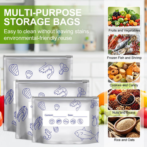 BSummit bolsas con diseño base ergonómico para almacenamiento ordenado