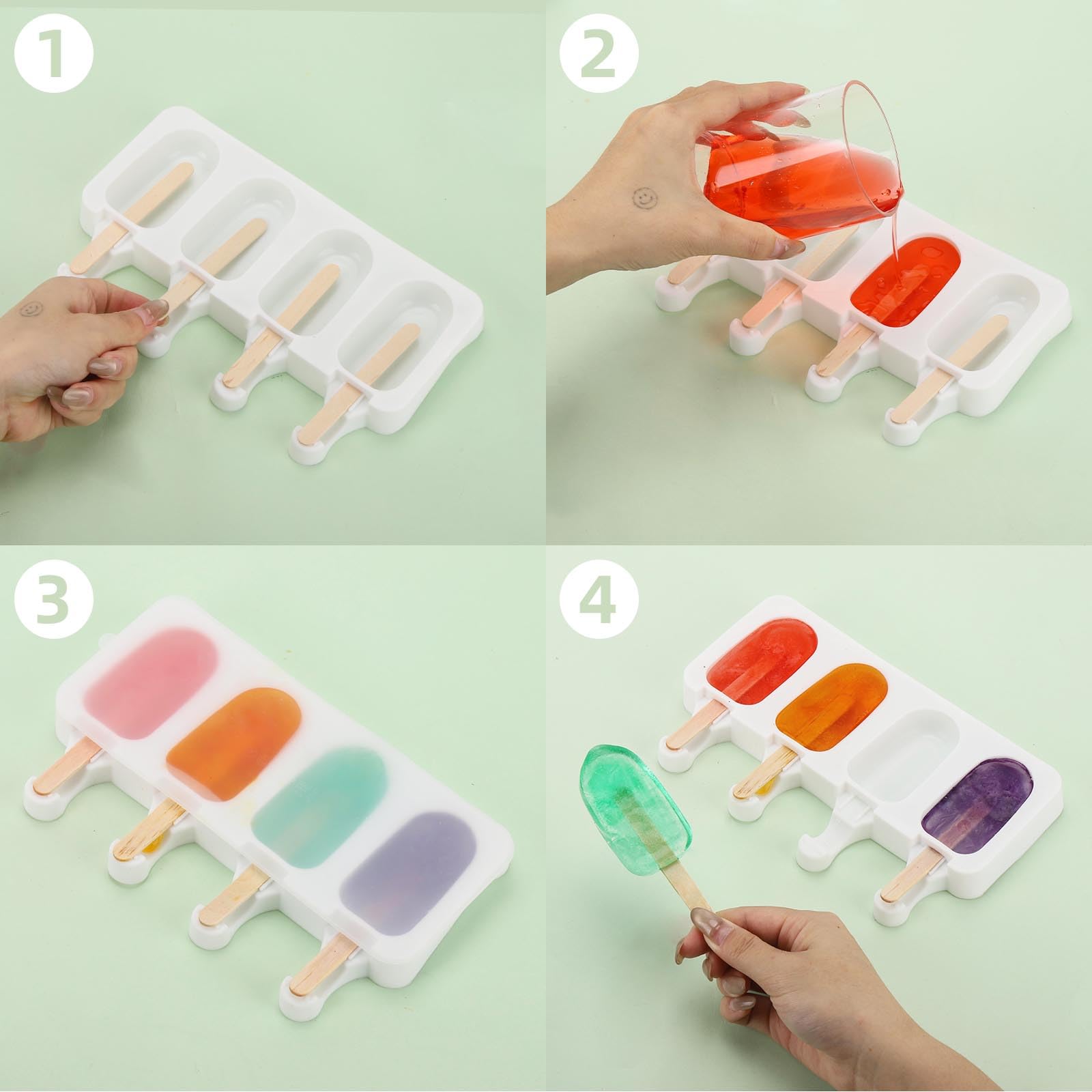 BTYMS desmolde-facil gracias a silicona flexible para paletas.