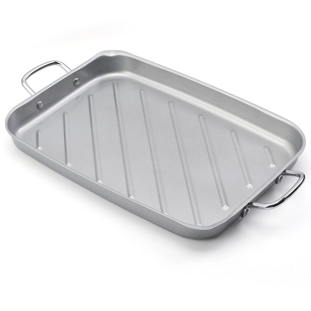 BTCDR sartén parrilla exterior 11x15 para asar al aire libre con cobertura antiadherente