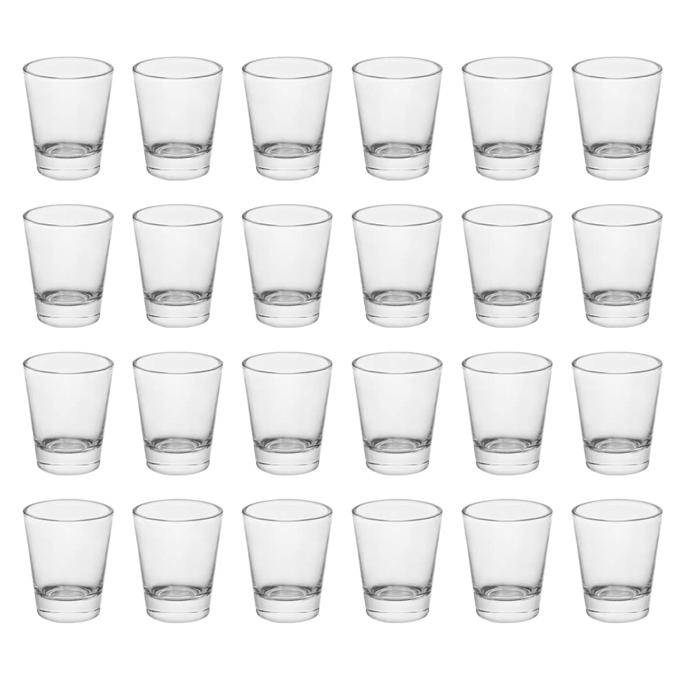 BTGLLAS vaso chupito con base pesada para mayor estabilidad en la mesa