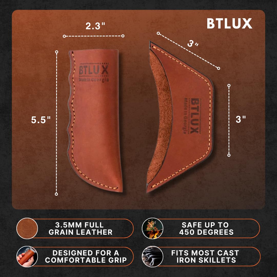 BTLUX costura-local: hecha en Georgia, funda-mango-hierro de cuero