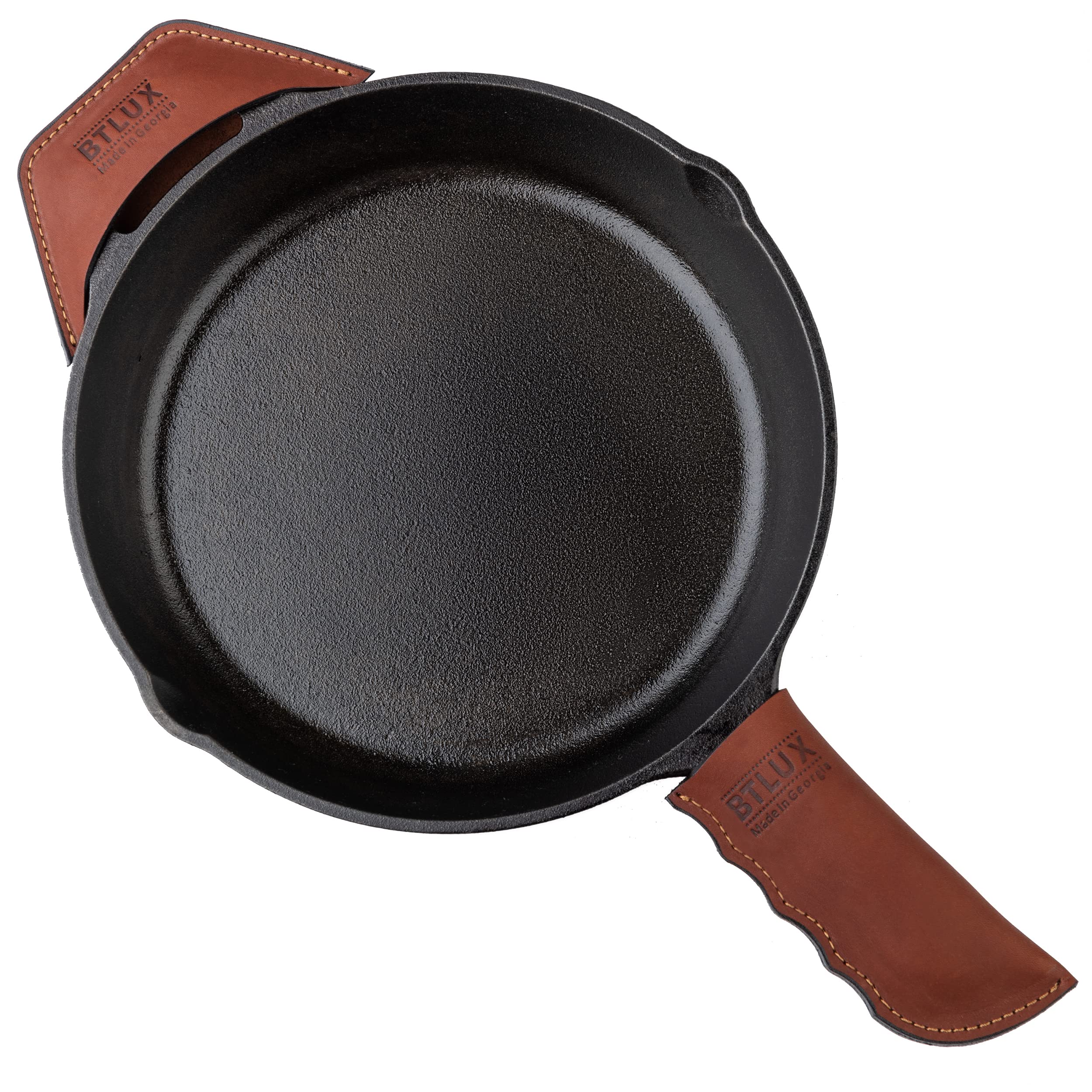 BTLUX funda-mango-hierro-forjado: cuero grano completo protege al tacto
