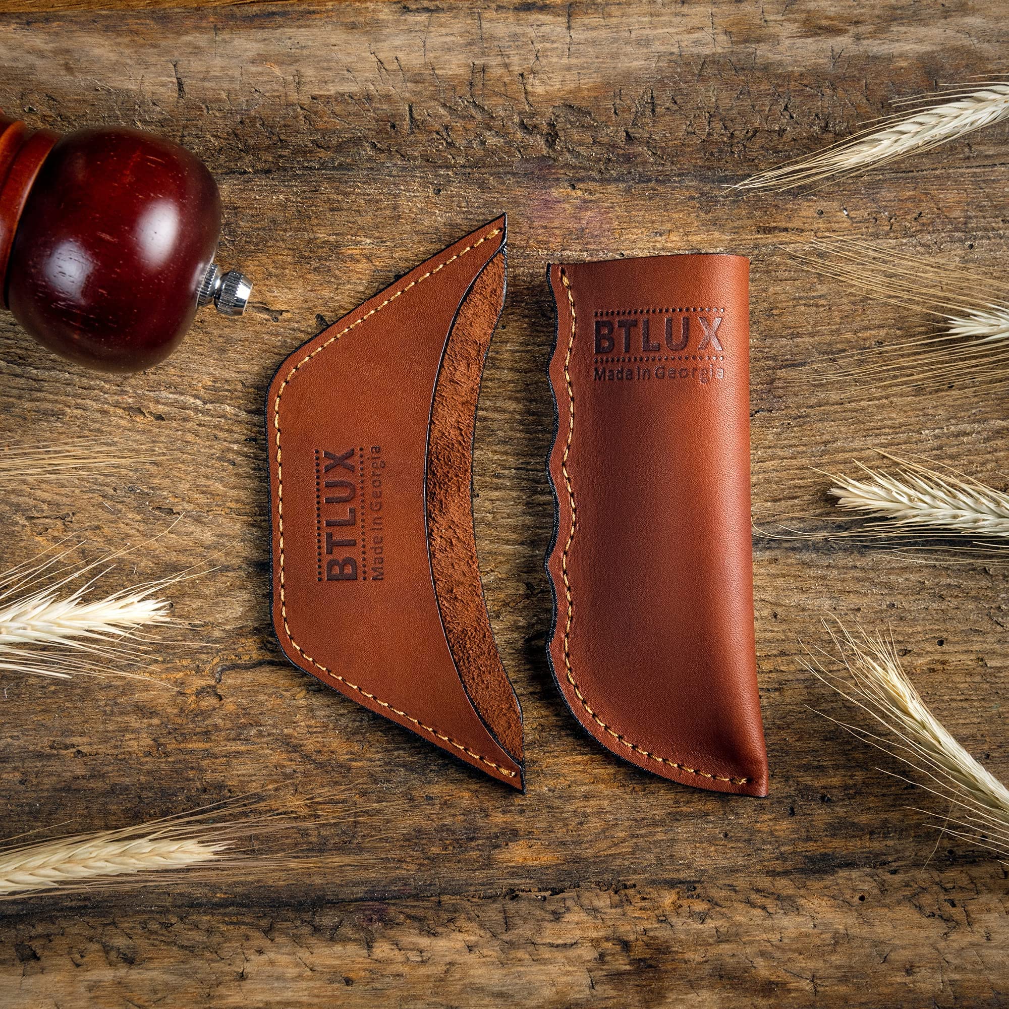 BTLUX regalo-practico: funda-mango-hierro-cuero, opción ideal para cocineros