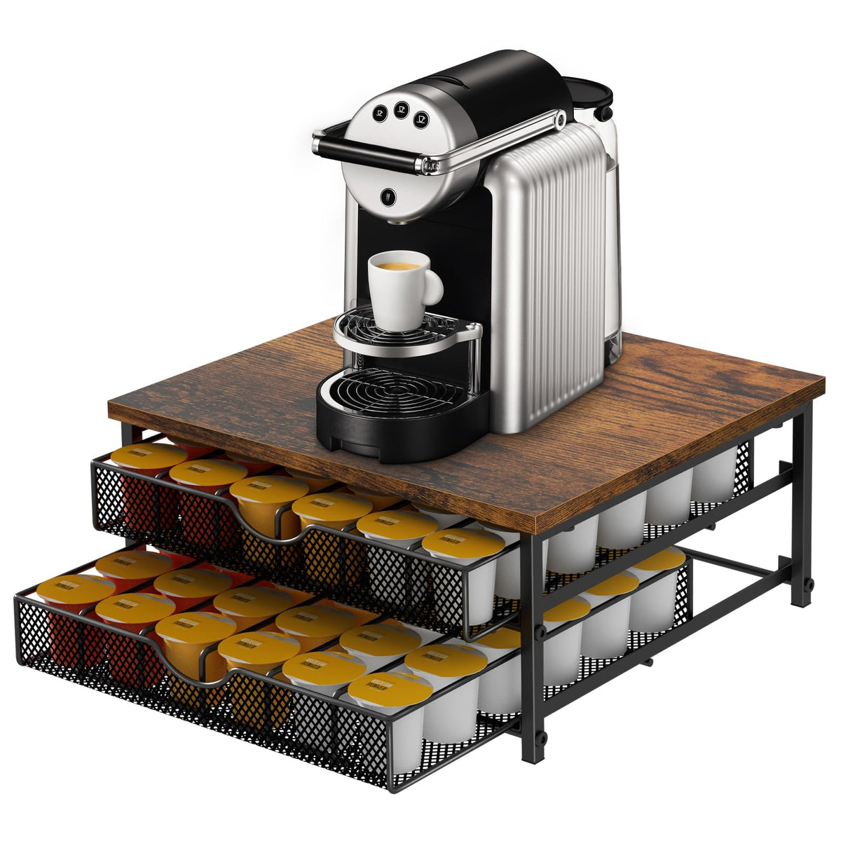 BTY cajón de cápsulas de café con 72 espacios, ideal para ordenar.