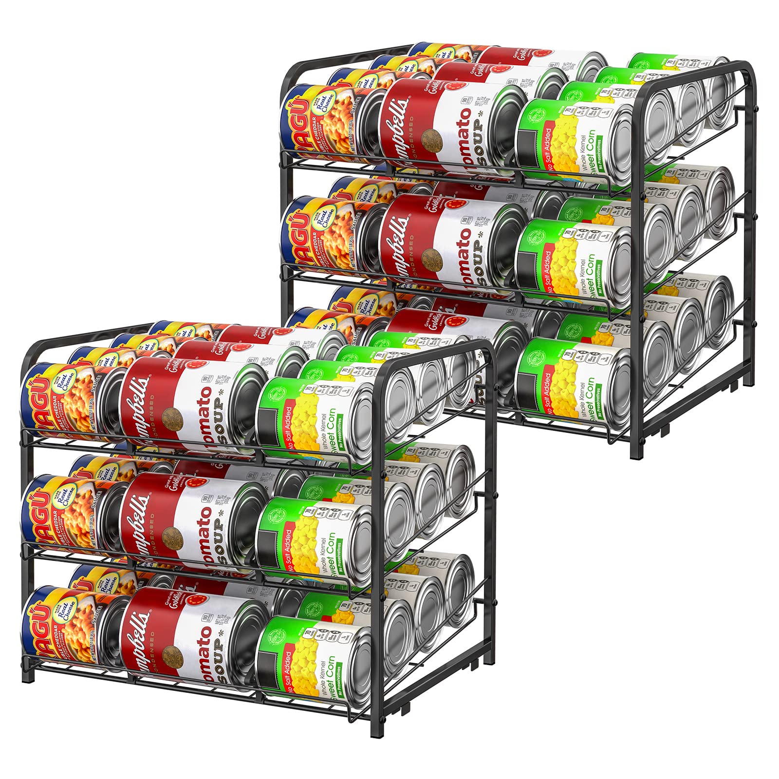 BTY Organizador de latas apilable para despensa, ahorro de espacio