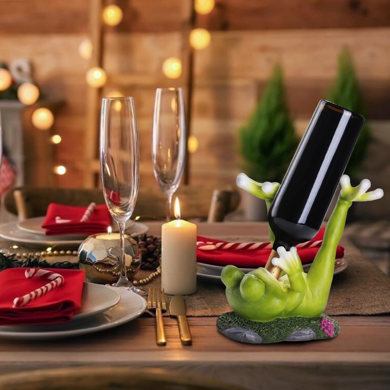 BUARO8AGA Regalo-sapo-porta-vino-fiestas ideal para sorprender