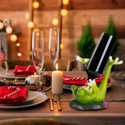 BUARO8AGA Regalo-sapo-porta-vino-fiestas ideal para sorprender