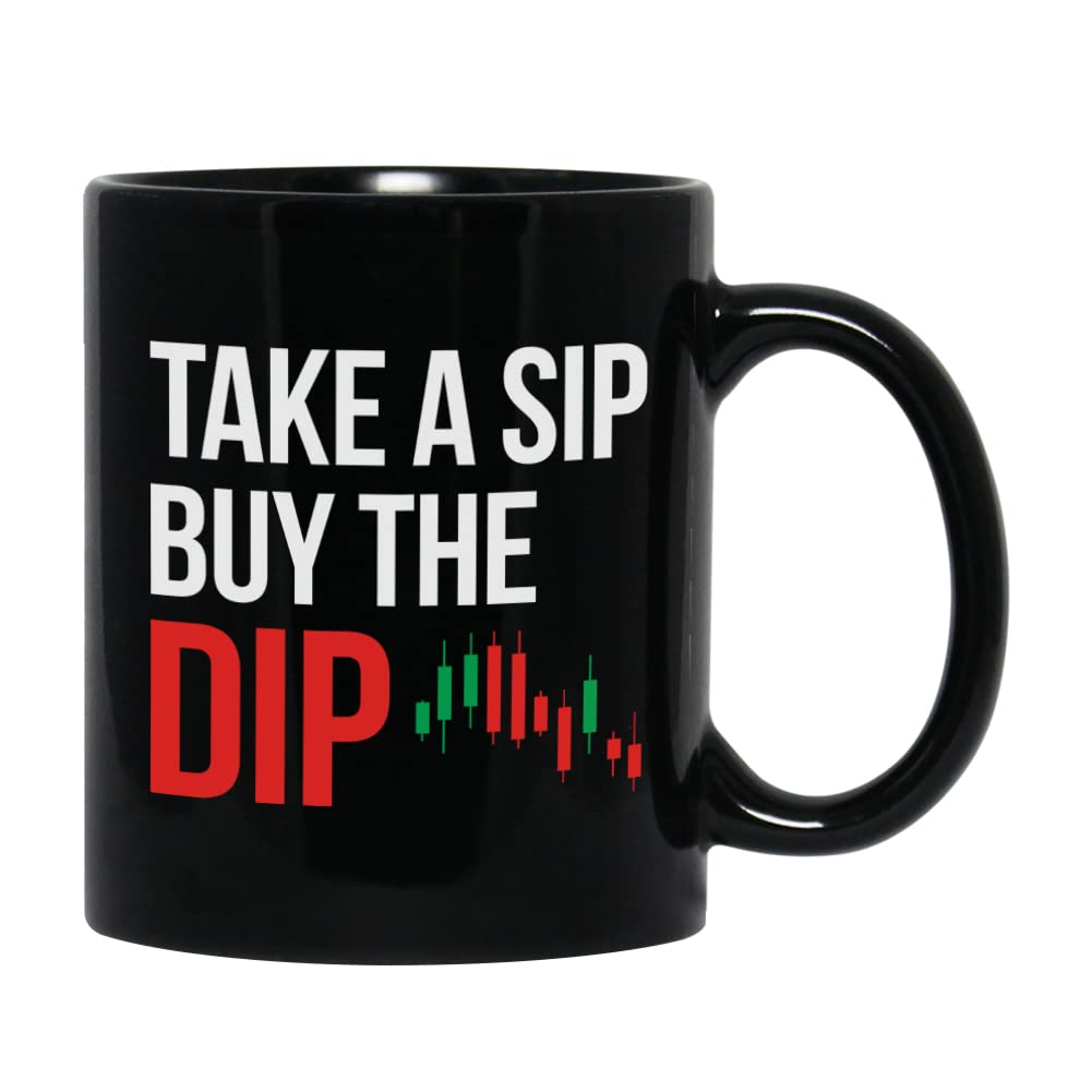 Bubble Hugs Taza Trader tomando café para empezar la sesión de trading