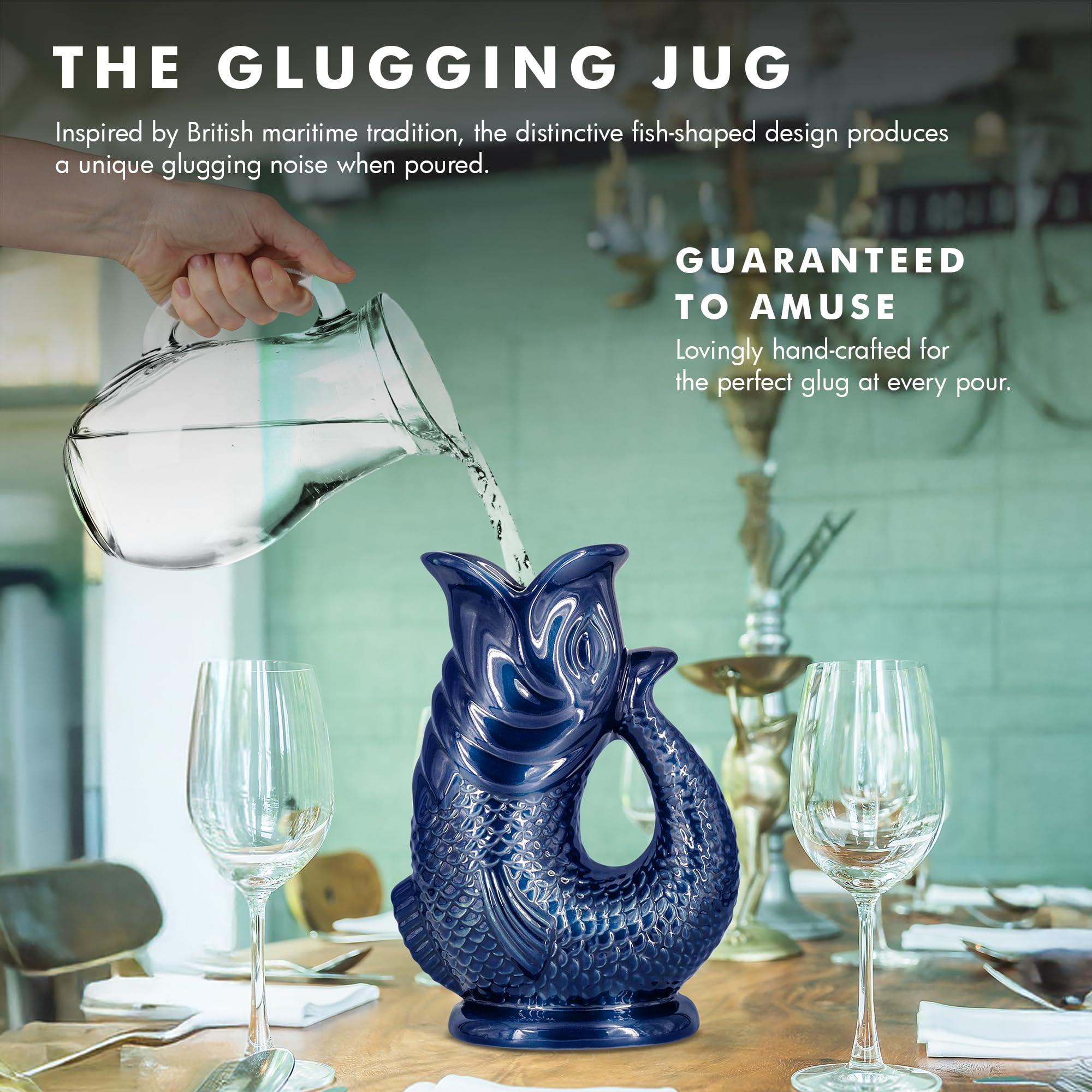 Bubble Jug Cerámica, diseño Cambridge, aporta calidad premium a la mesa.