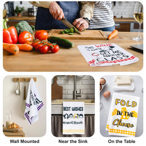 Toallas para uso diario en la cocina, decorativas y duraderas.