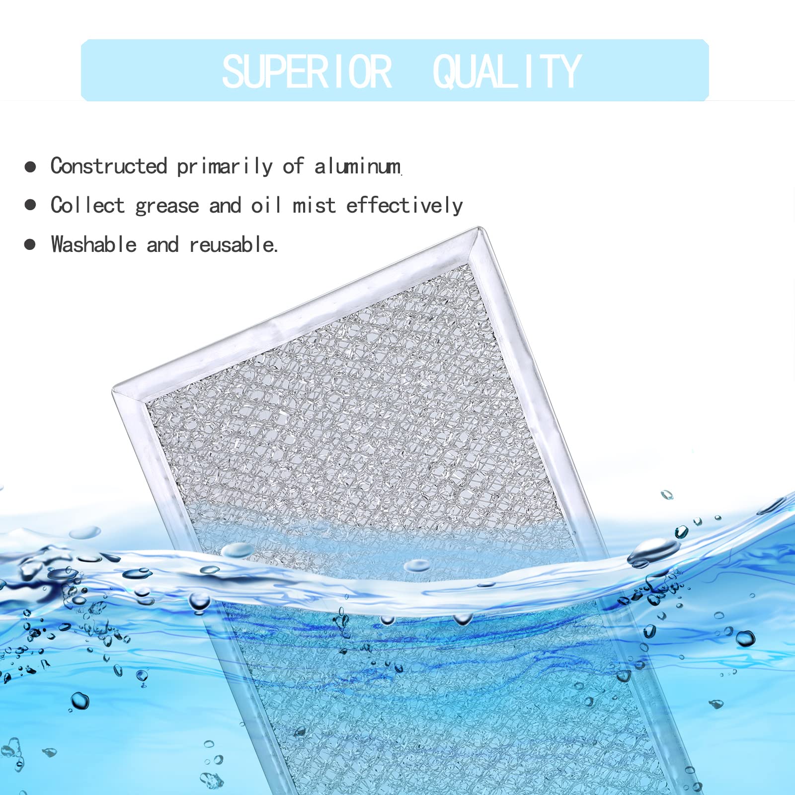 Filtro de grasa Bubosper WMH53521, operación eficiente para ventilación.