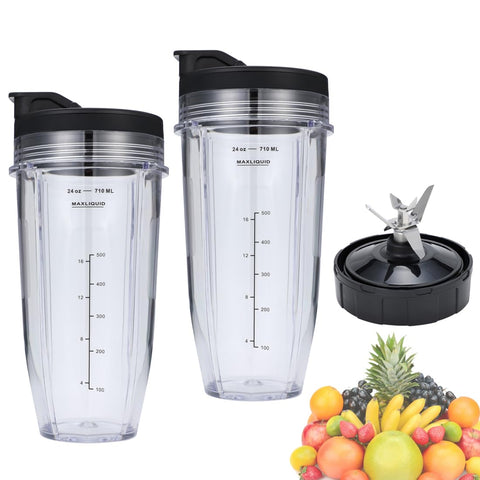 Vasos BUBOSPER de Ninja Nutri 24 onzas con medidas laterales para porciones precisas