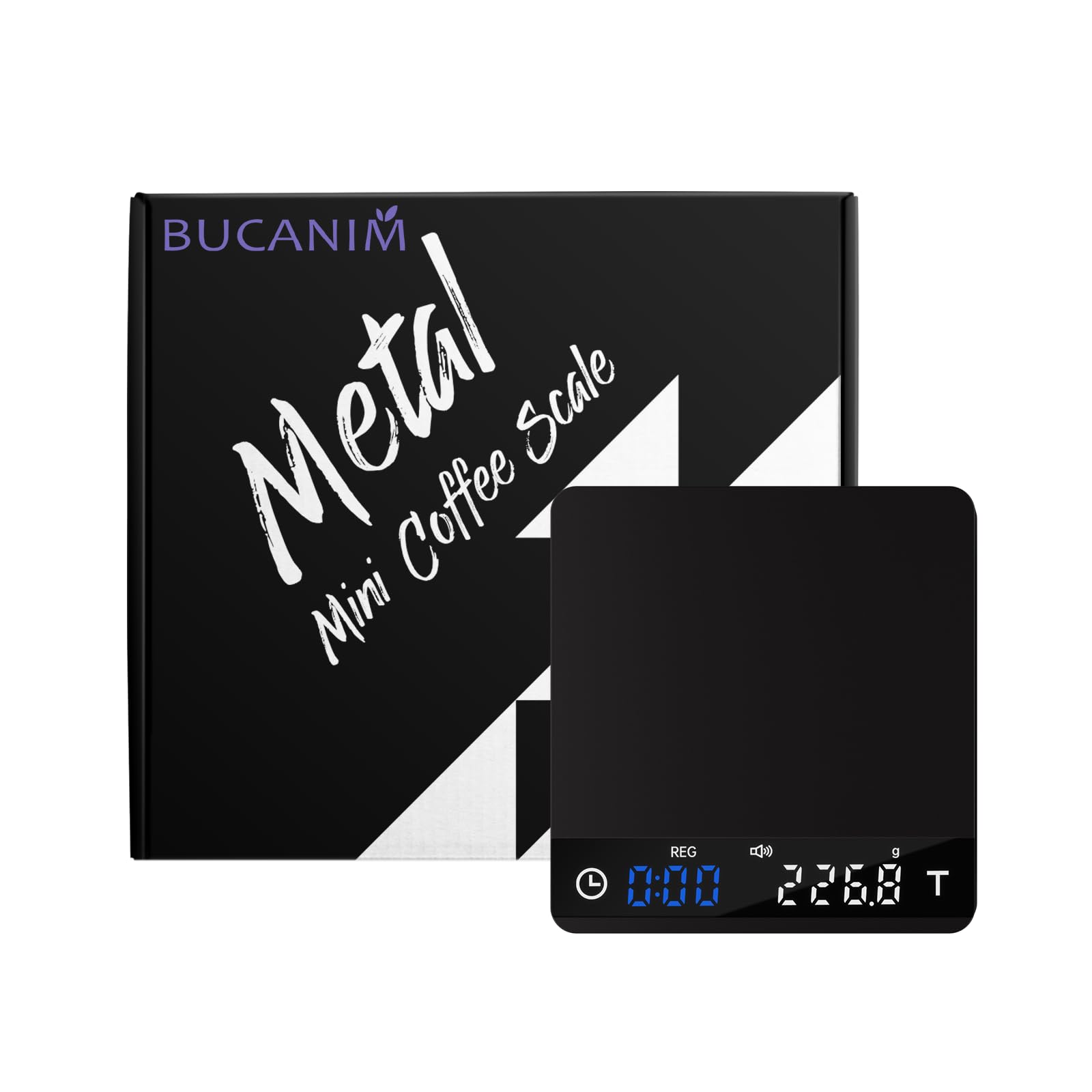 Bucanim Báscula batería recargable con autonomía prolongada