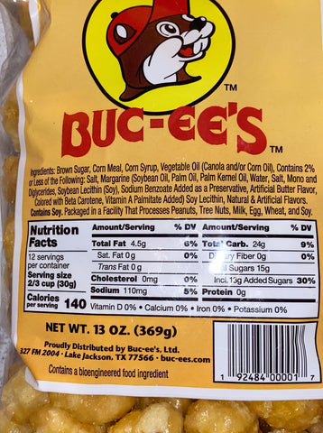 Buc-ee's detalle de la textura crujiente y capa de caramelo que invita a probar