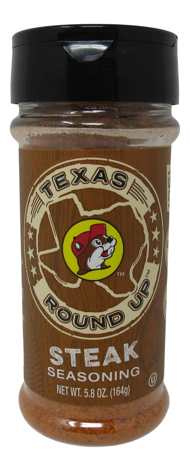 Buc-ee's frasco frontal del sazonador para carnes, práctico y sin gluten