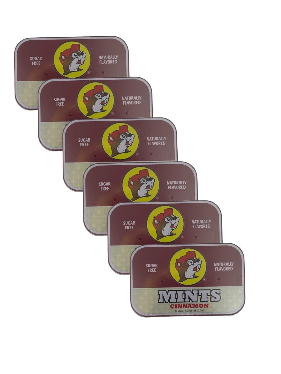 Buc-ee's frente del pack canela mostrando el diseño y portabilidad