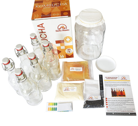 Bucha Brewers kit deluxe de inicio para fermentar kombucha en casa con control.