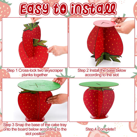Bucherry tablero rojo circular de 12 pulgadas para decorar y presentar postres