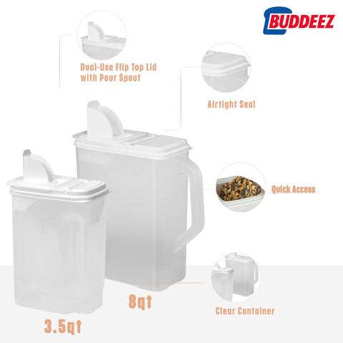 Buddeez apto para lavavajillas, limpieza en estante superior.