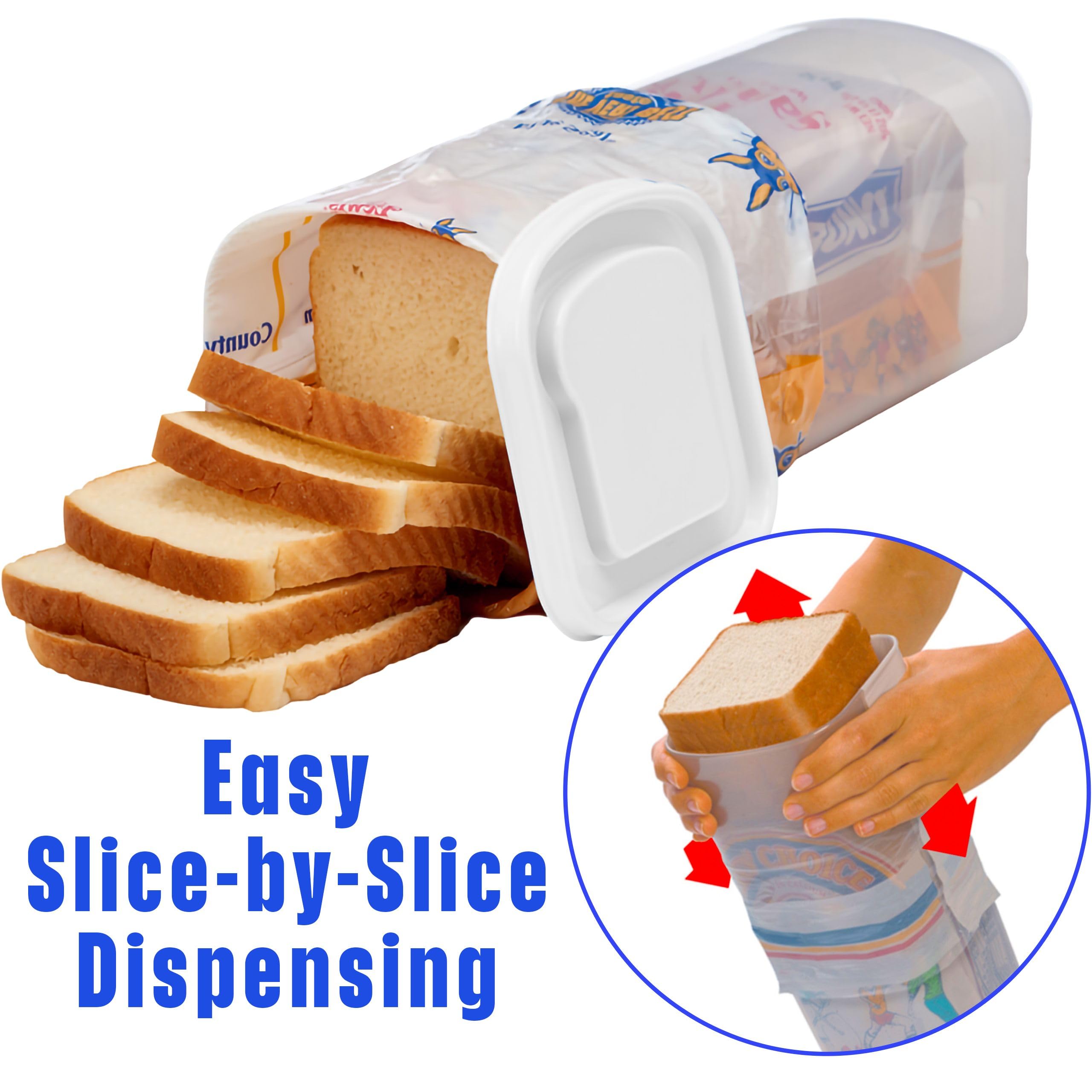 Buddeez Bread Buddy: almacenamiento vertical para ahorrar espacio en la cocina.