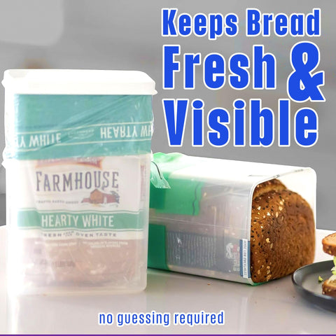 Buddeez Bread Buddy tapa hermética mantiene el pan suave por más tiempo.