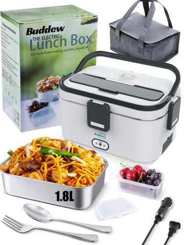 Lonchera Buddew eléctrica con capacidad 1.8L para almuerzos abundantes