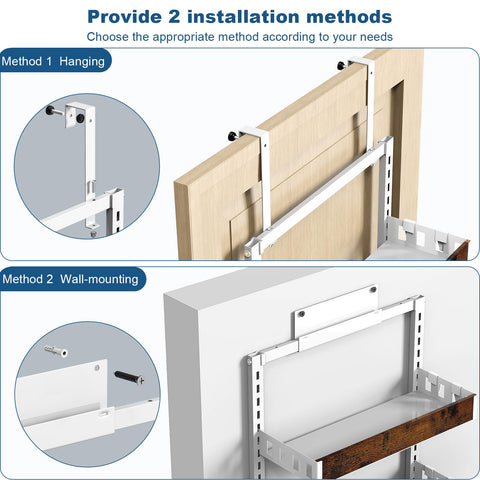 Bukfen sistema 2 en 1 para pared o puerta, mayor versatilidad.