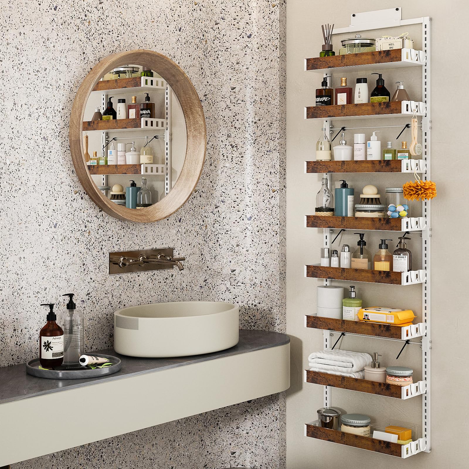 Bukfen uso versátil en cocina, baño y dormitorio para ordenar.